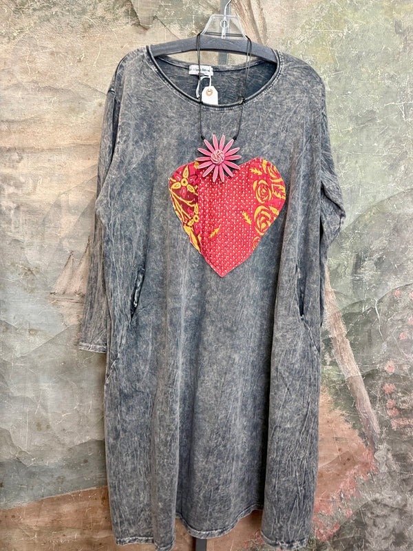 Romance Story T-Shirt Dress-#4