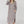 Load image into Gallery viewer, Woman wearing taupe long sleeve V-neck maxi dress with pockets and side slit, styled with platform sandals - 7
