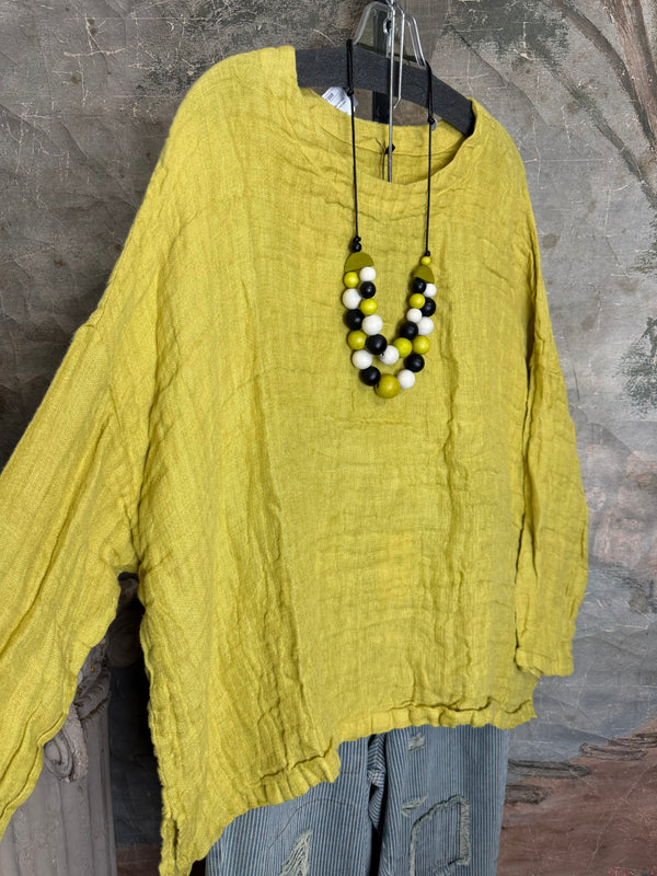 PW8815 We The Free Pucker Tunic-Lime