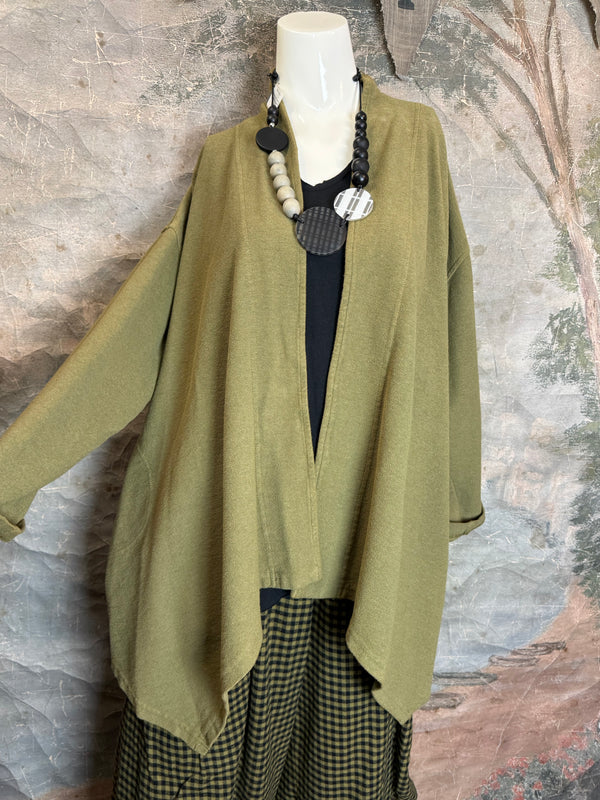 833-3184 Flare Cardi Coat