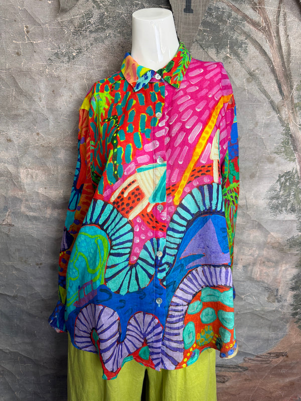 CP-92527 Abstract Blouse
