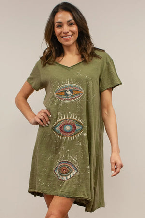 caite embroidered dress LISETTE DRESS