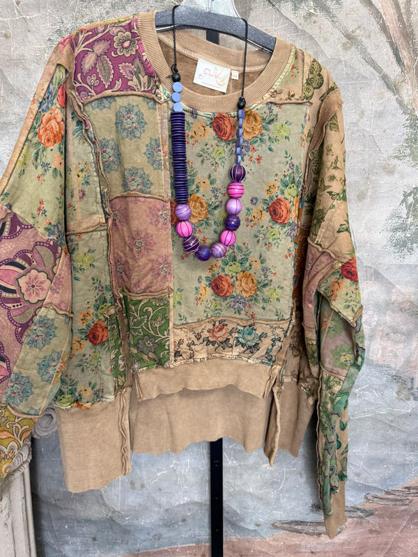 PL-C832 Patchwork Sweatshirt