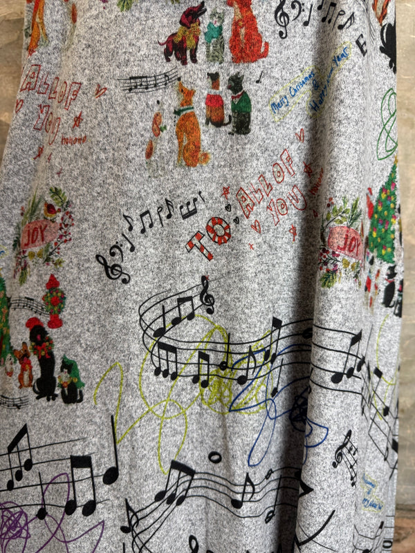 D387 Woofmas Carol A-line Dress