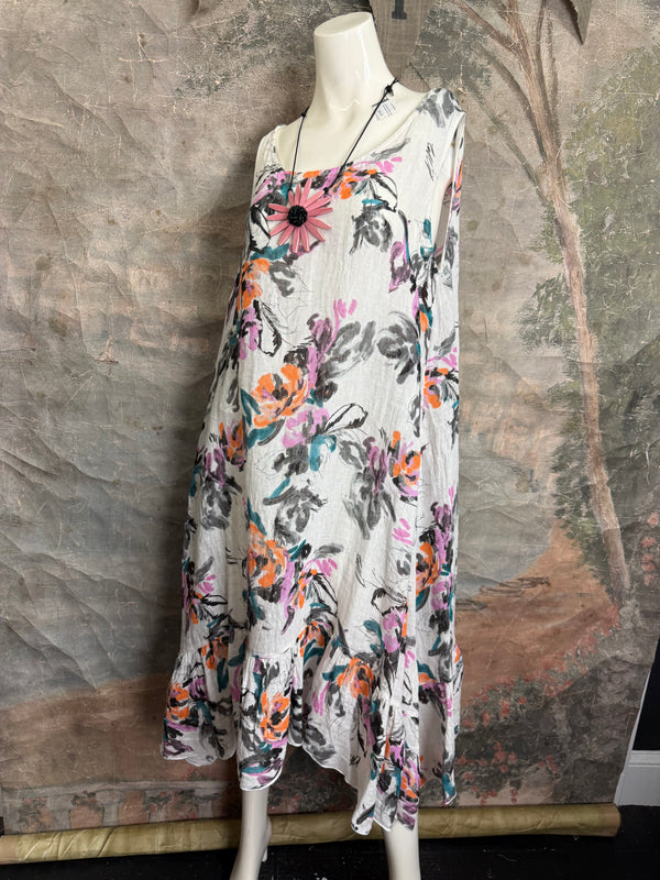 MP-MD1041 Dress W/Ruffle-OFFWHITE7