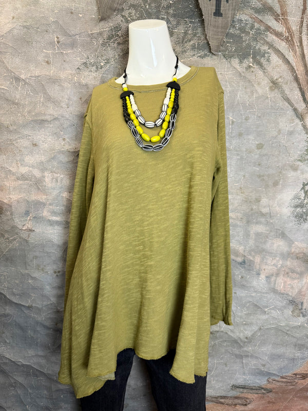 1050-88 Cotton Knit Angel Tee-TEAK