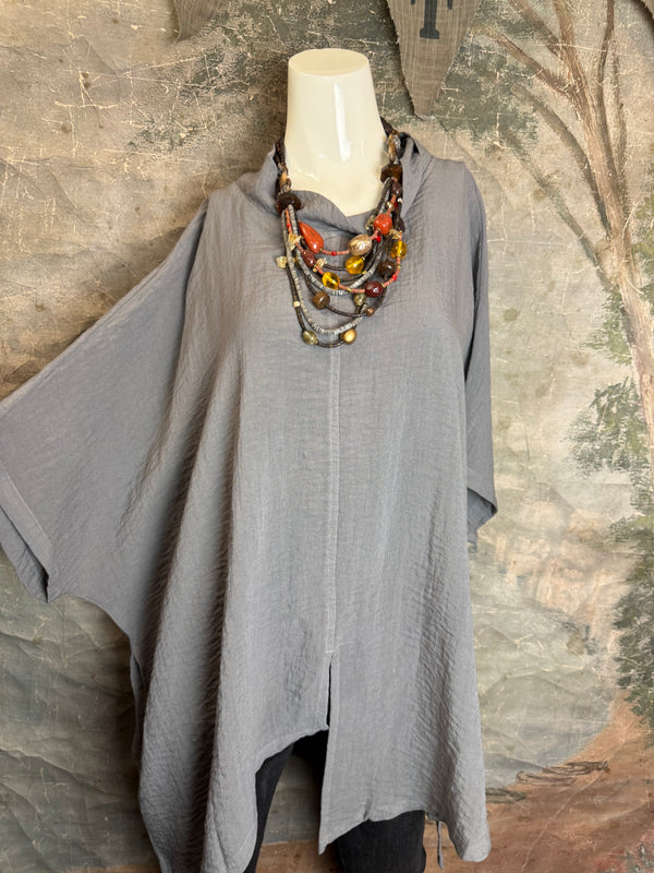 2066-11 Asymmetrical Cowlneck-Zinc