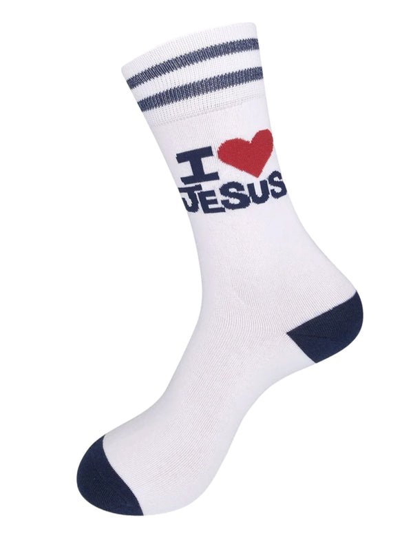 Art To Wear Novelty Socks-I LOVE Jesus!
