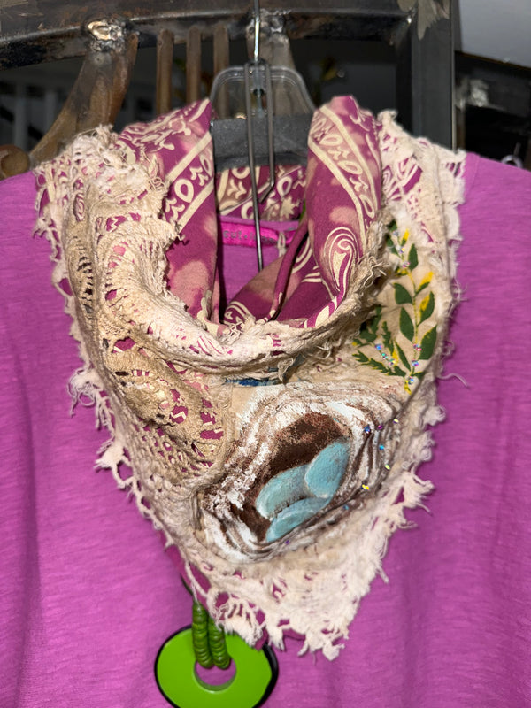 ARB Hand Painted Bandana-Magenta