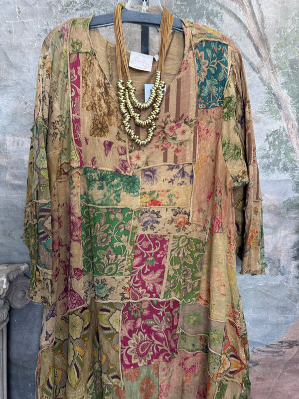PL-815D Patchwork Tee Dress