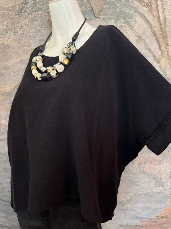 8300-3061 Pullover Vest Topper-Black