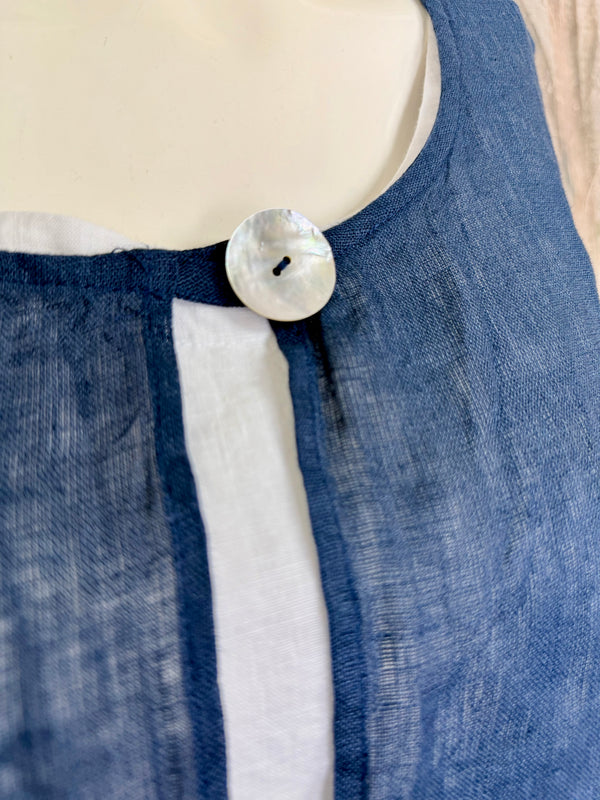 MP-MT348 Bolero With Button-Navy
