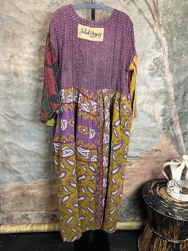 JG-156 Kantha Sunrise Dress-Mix 1