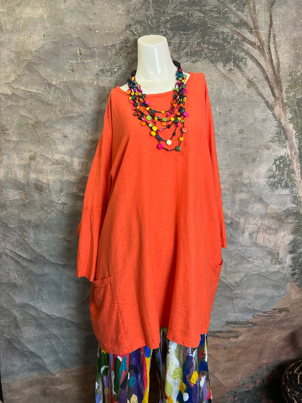 5016024 2 Pocket Pullover-Tabasco Orange