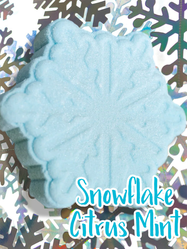 1101 Holiday Bath Bomb Fizzys-Snowflake