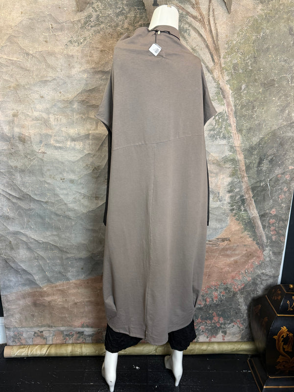 92009 Cocoon Sweatshirt Dress-Mocha