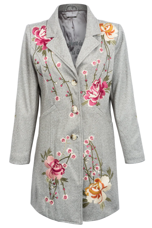 3528 Herringbone Biz Coat