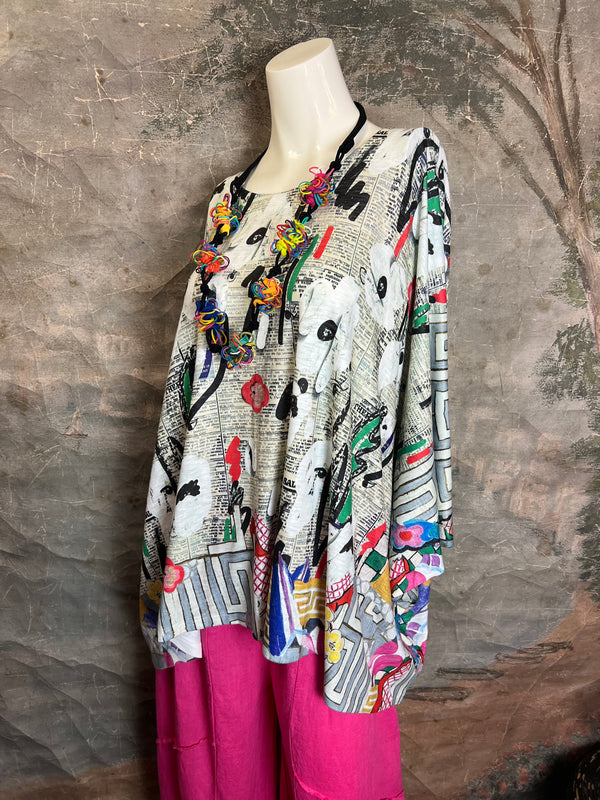 T1369K White Knit Whimsy Top-Daily Bloom