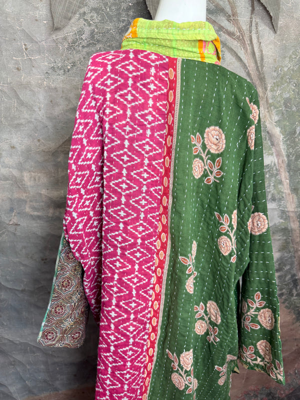 1013w Long Kurta Shirt Dress-Abby