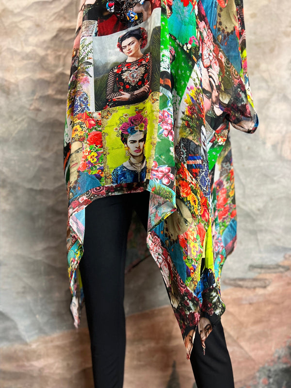 VC135CUTOP Frida Kahlo Cover Up