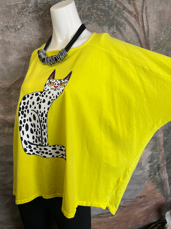 T1388C One Size Dolman Slv Tee-Sassy/Yellow