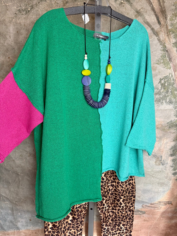 AS48 Loose Colorblock Sweater