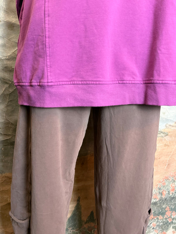 A2994202 Long/Slv Flower Tee-Plum