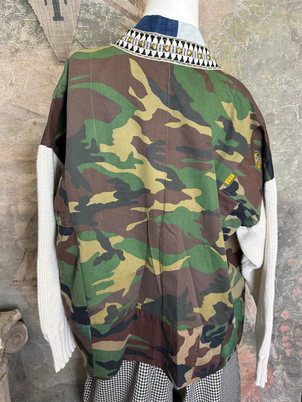 5977 Hand-Knit Camp Sweater-Mix 1