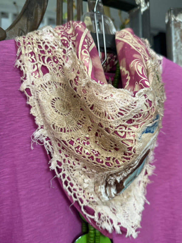 ARB Hand Painted Bandana-Magenta