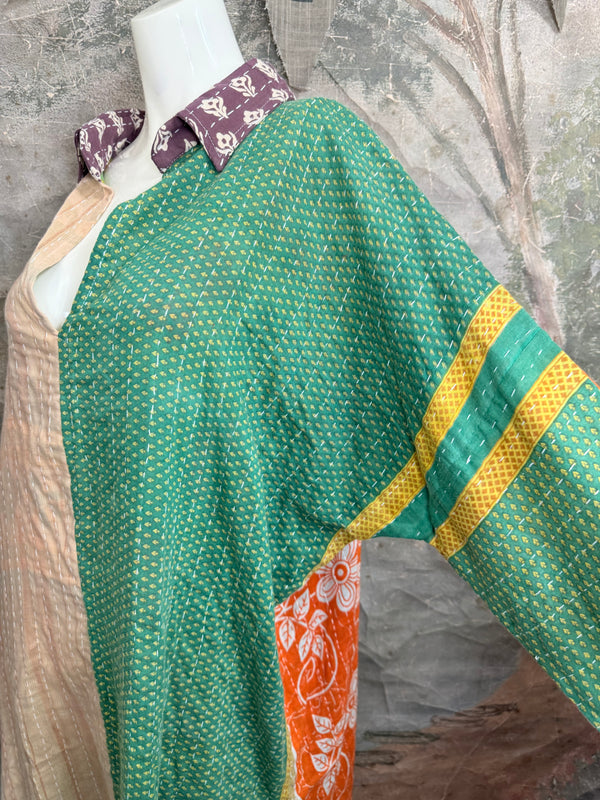 1013w Long Kurta Shirt Dress-Sarah