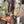 Load image into Gallery viewer, D541 waffle knit cowlneck dress featuring vibrant abstract fruit and geometric mixed print, draped on mannequin - 30
