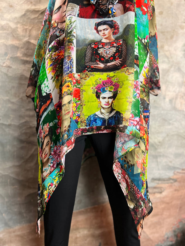 VC135CUTOP Frida Kahlo Cover Up