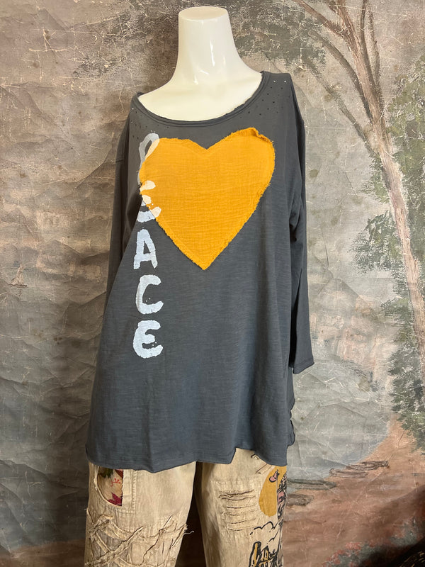 PL193- Pop/Peace/Heart Tee