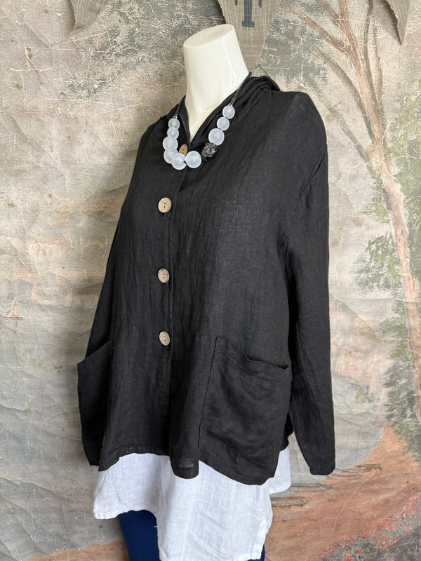 92112-62 Hoodie Jacket-Black