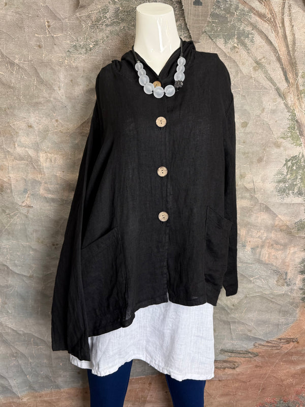 92112-62 Hoodie Jacket-Black