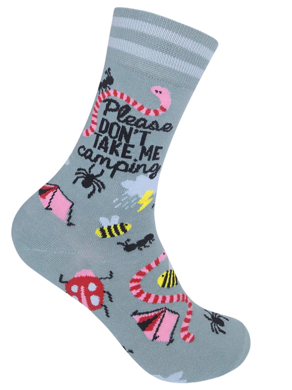 Art To Wear Novelty Socks-pls don’t take me camping
