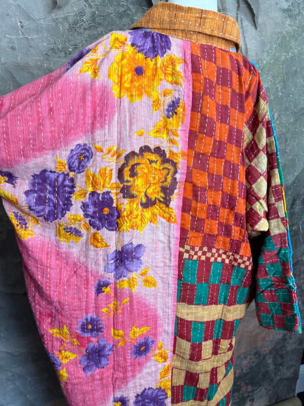 1013w Long Kurta Shirt Dress-Susan