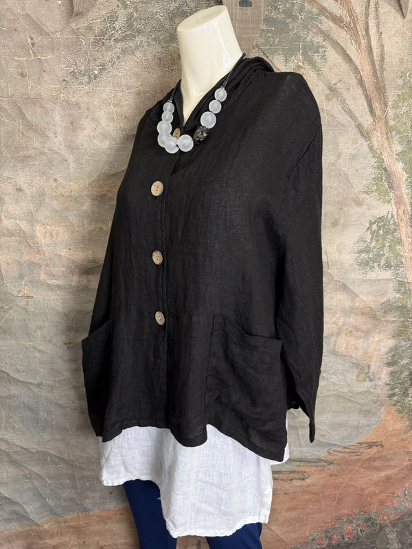 92112-62 Hoodie Jacket-Black