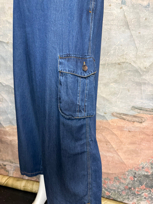 30135N15 Denim Cargo Pant