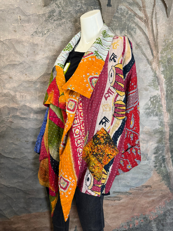 SS6148 Funky Kantha Jacket-Marley A