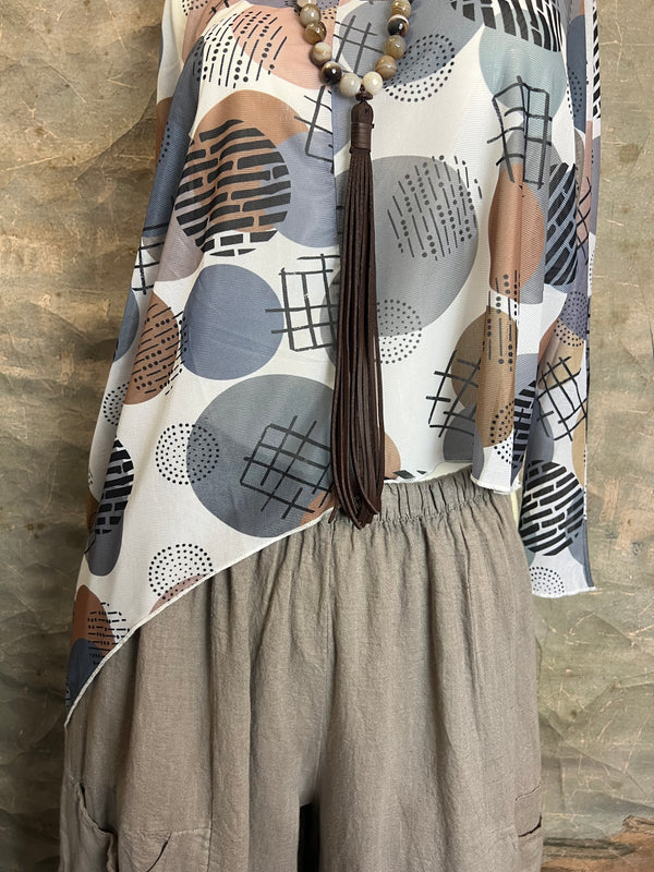 25071 Mesh Print Toppper