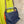 Load image into Gallery viewer, Soruka orange multicolor leather crossbody bag with gray strap on lime green linen dress mannequin - 12
