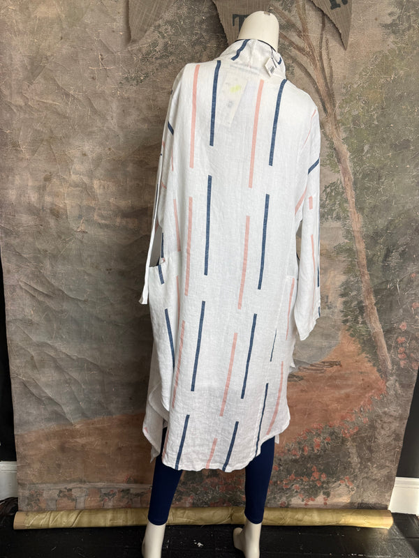 91511-S Stripe Throw Duster