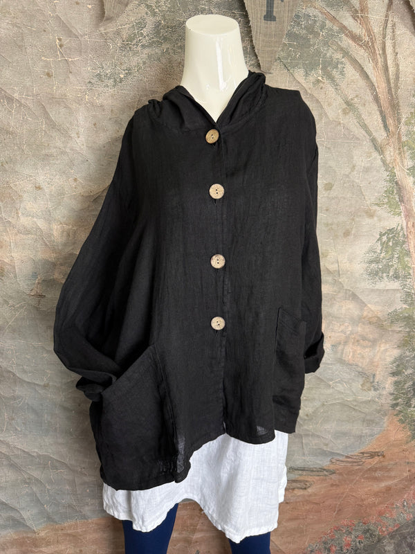 92112-62 Hoodie Jacket-Black