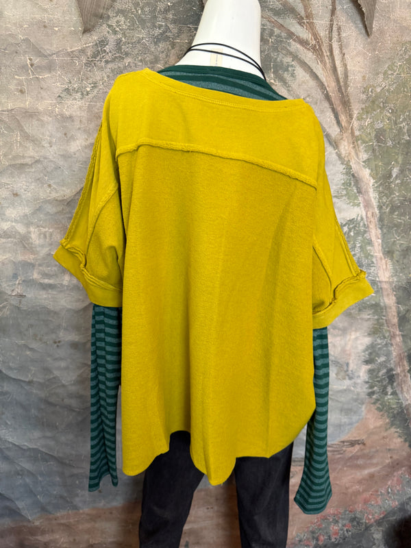 8300-3061 Pullover Vest Topper-Chartreuse