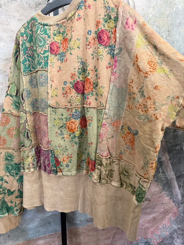 PL-C832 Patchwork Sweatshirt