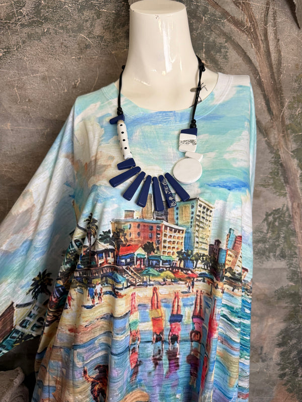 T722BO Burnout One Size Top-Beach Trip 30A