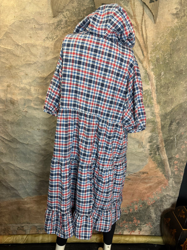 5428 Plaid Babydoll Tunic