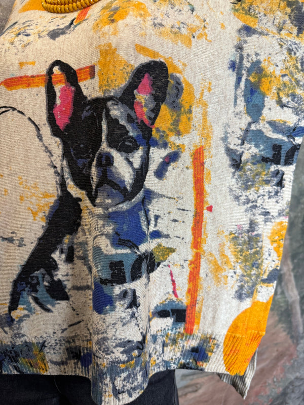 25704 Icon Print Sweater-Frenchy