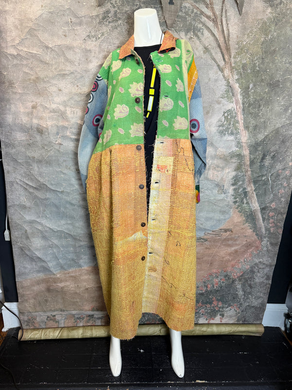 JG-183 Kantha Sunrise Coat-MIX 6